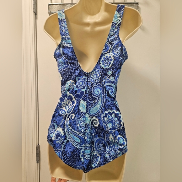 Rose.Marie.Reid 1 Piece Swimsuit Floral Print Size 12 - Picture 5 of 13